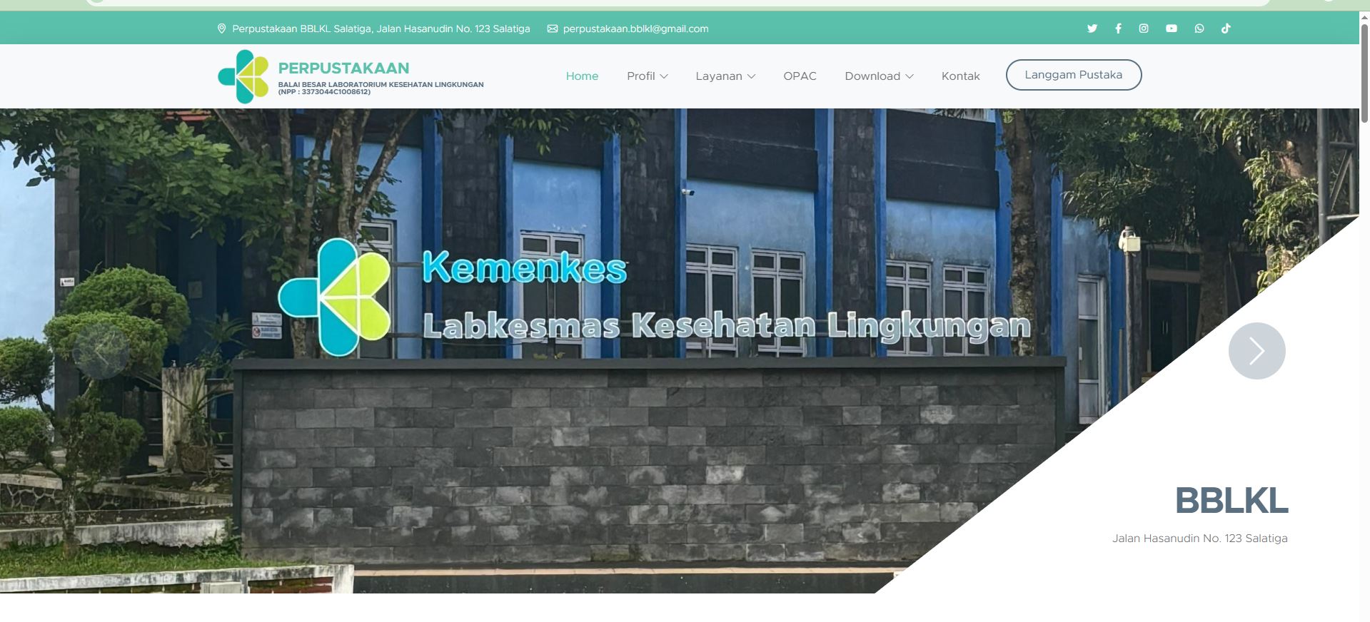 Perpustakaan BBLKL Luncurkan Tampilan Website Baru untuk Memperkuat Layanan Digital